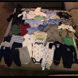 Newborn and 0-3 month baby boy lot